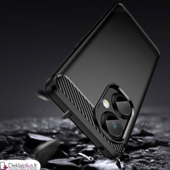 Carbon guminis dėklas - juodas (Oneplus Nord Ce 3) Carbon guminis dėklas - juodas (Oneplus Nord Ce 3)